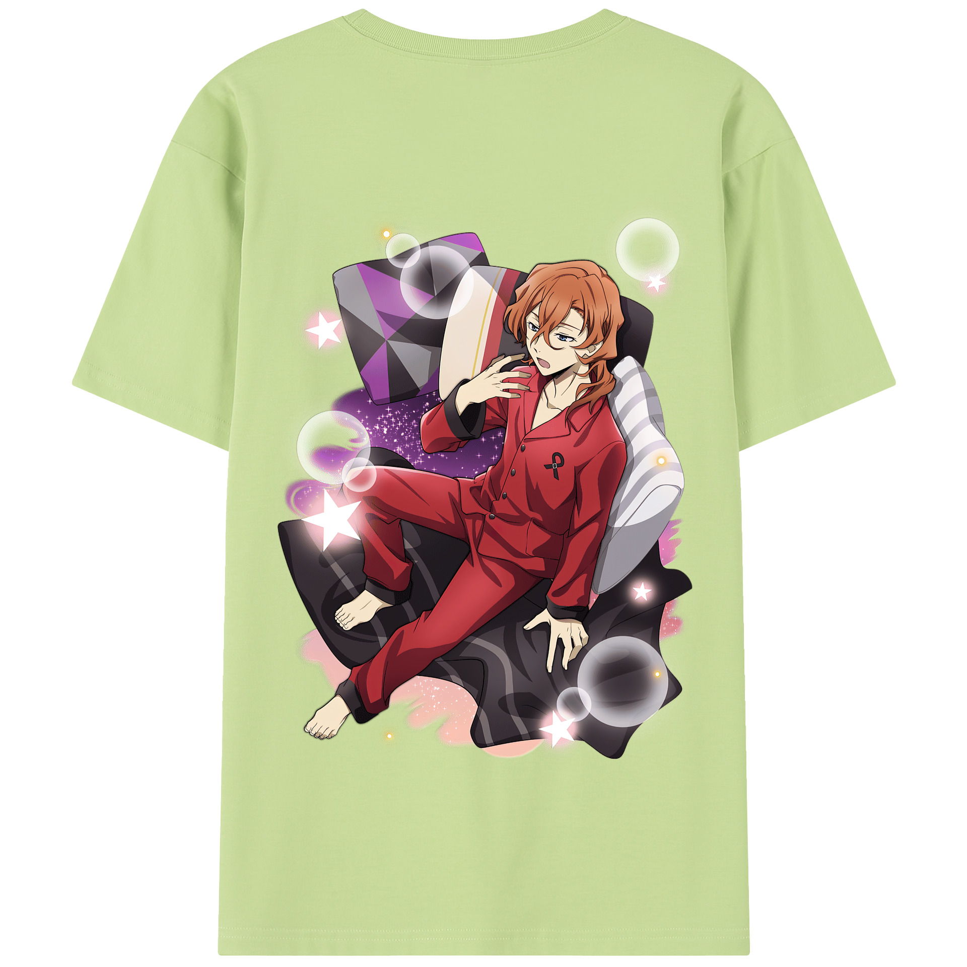 （画像用） 文豪ストレイドッグス Bungo Stray Dogs 綿100％半袖Tシャツ（背面プリント）